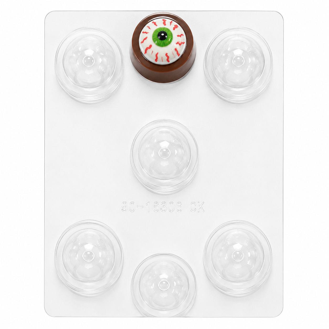 Vintage Halloween Eyeball Chocolate Covered Cookie Mold | Retired CK Design