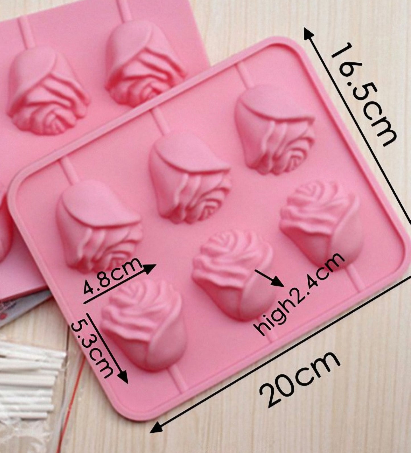 Chocolate Rose Pop Silicone Mold