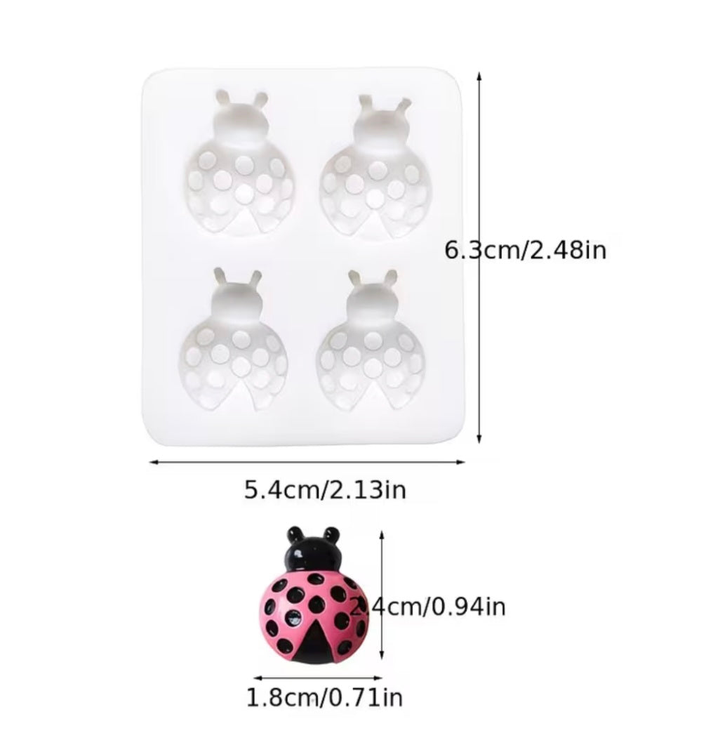 Ladybug Fondant & Chocolate Mold – Viral Garden Cake Decor Mold