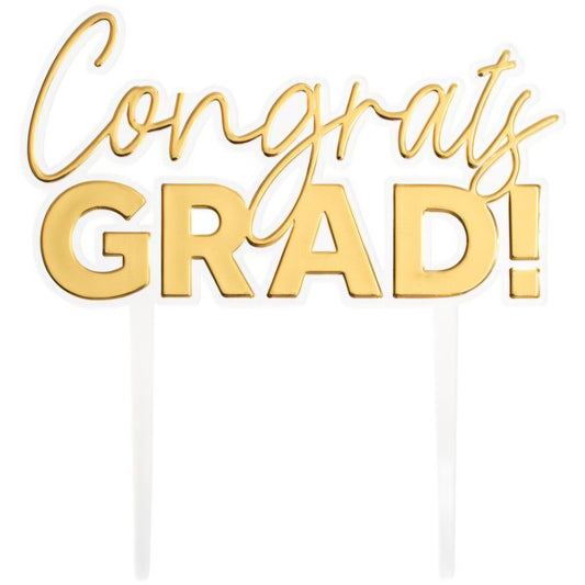 Congrats Grad Graduation Cake Topper
