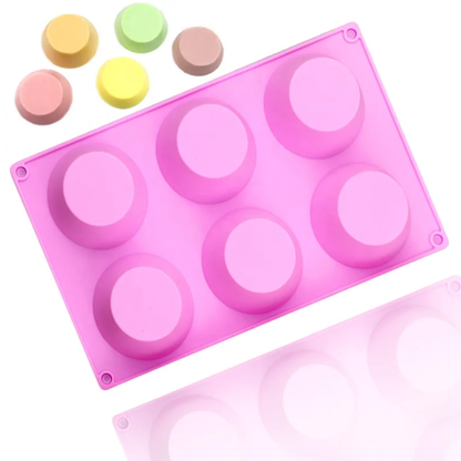 Chocolate Dessert Cup & Shell Silicone Mold – 6 Cavity