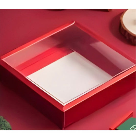 Strawberry Box Red with Clear Lid