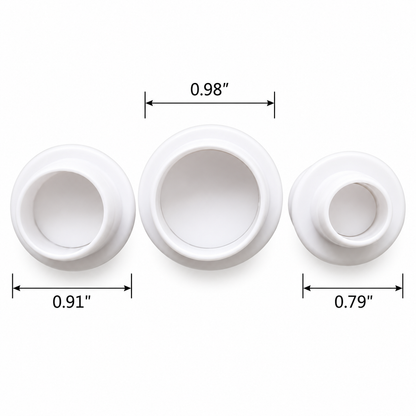 Graduated Round Fondant & Gum Paste Plunger Cutters - 4 Piece Set