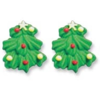 Edible Decorations Mini Christmas Trees  3/4 Inch 12 Count