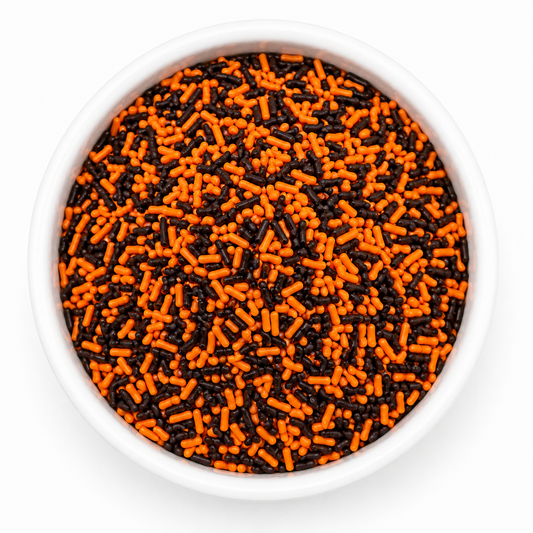 Halloween Orange & Black Jimmies Sprinkle Mix