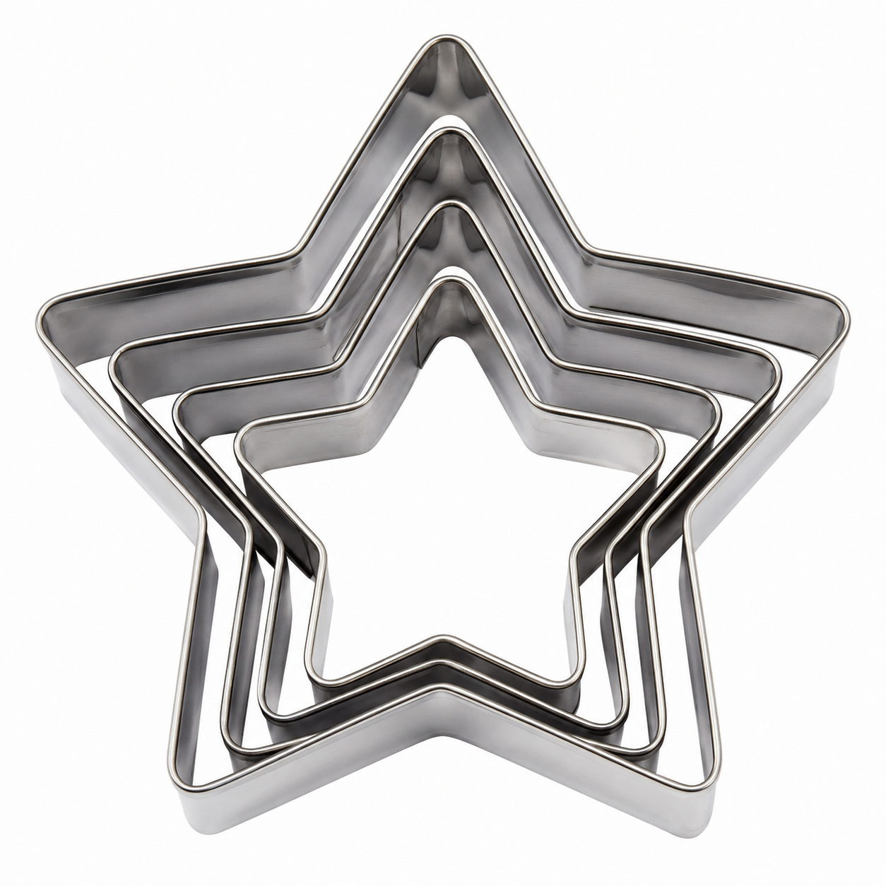 Star Cookie Cutter Set of Nested Sizes 5pc
