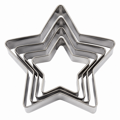 Star Cookie Cutter Set of Nested Sizes 5pc
