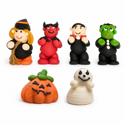 Edible Decorations 3D Halloween Royal Icing Figures 1.5in 3-Count