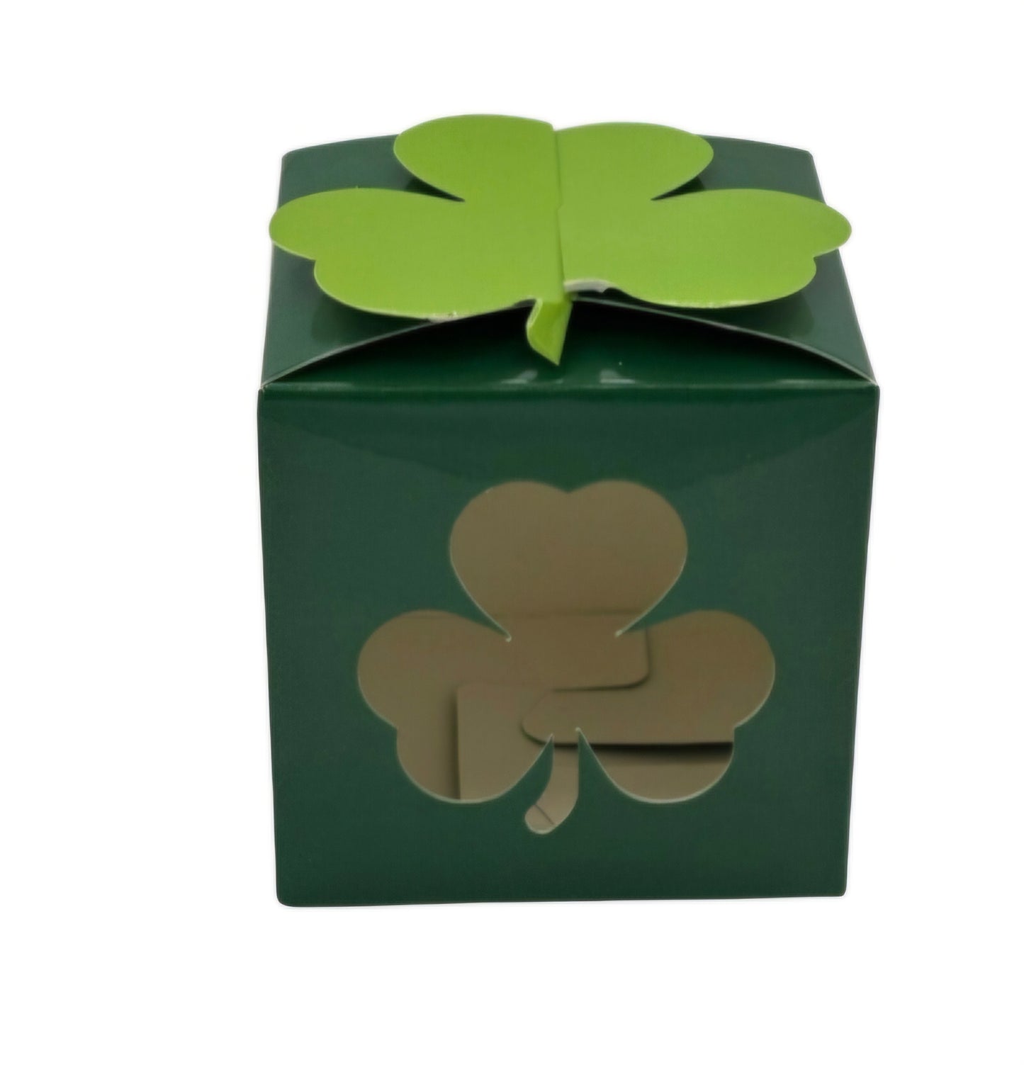 St. Patricks Day Clover Treat Boxes – 3in Set of 4