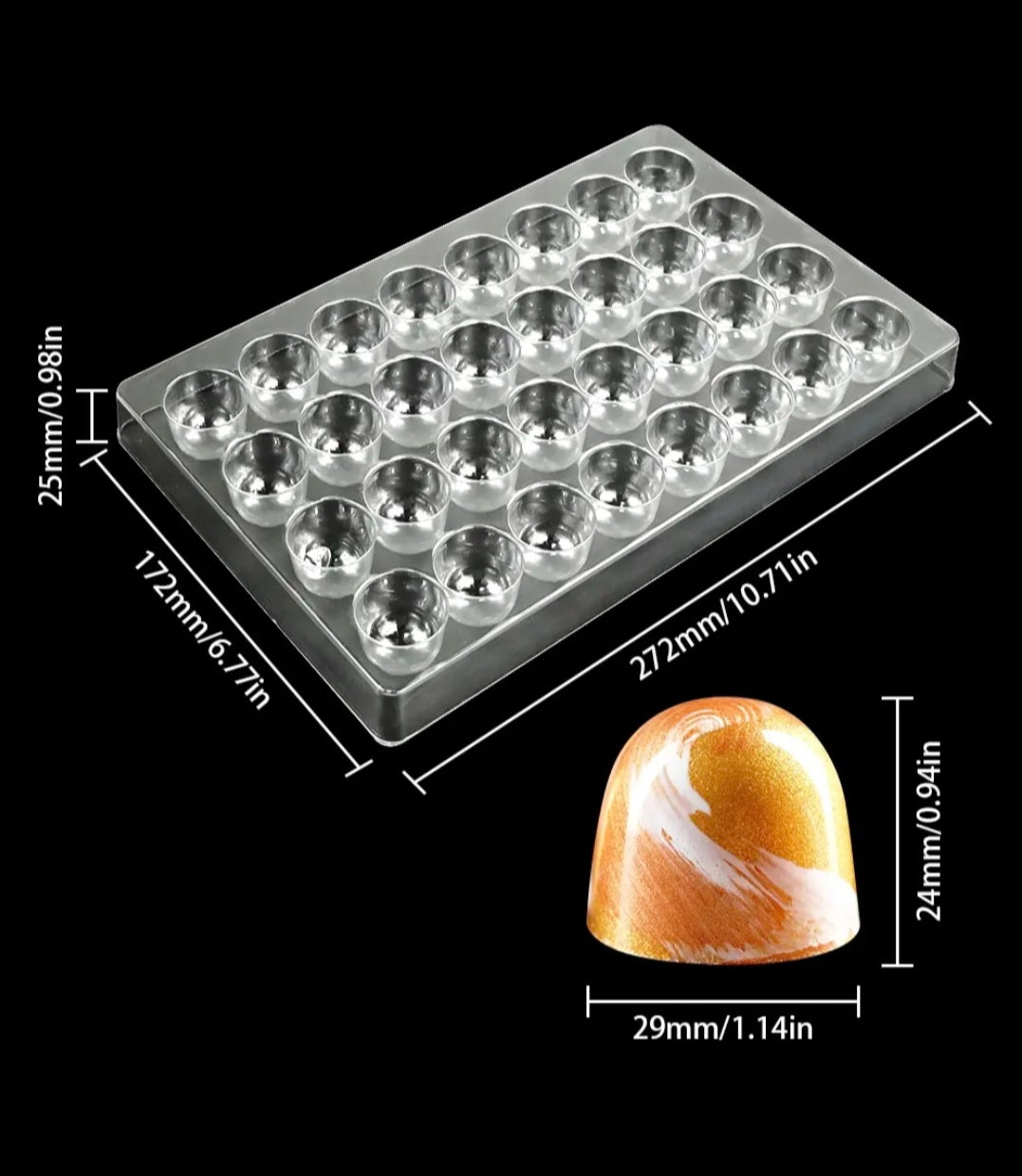 Deep Truffle Chocolate Mold