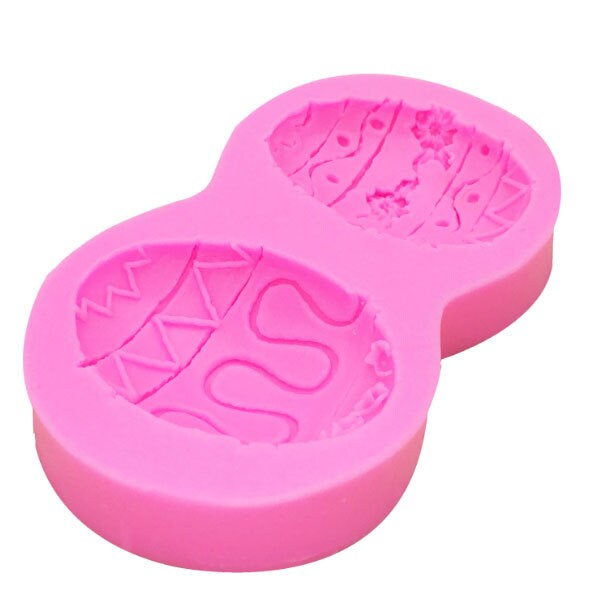 Easter Egg Chocolate Candy Mold Silicone, 2 Egg Designs