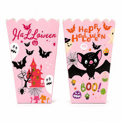 Halloween Pink Popcorn Boxes 4 Count