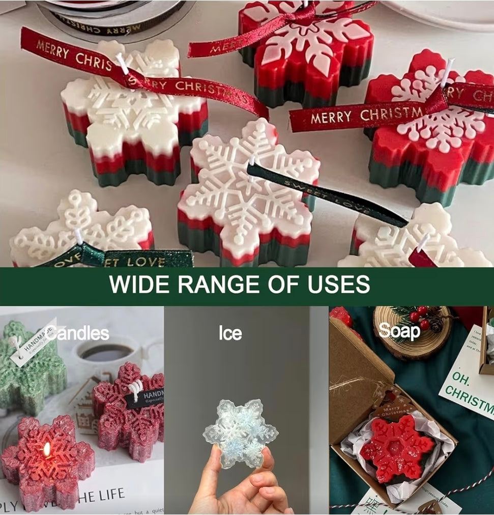 Silicone Snowflake Chocolate Mold 24 Cavity