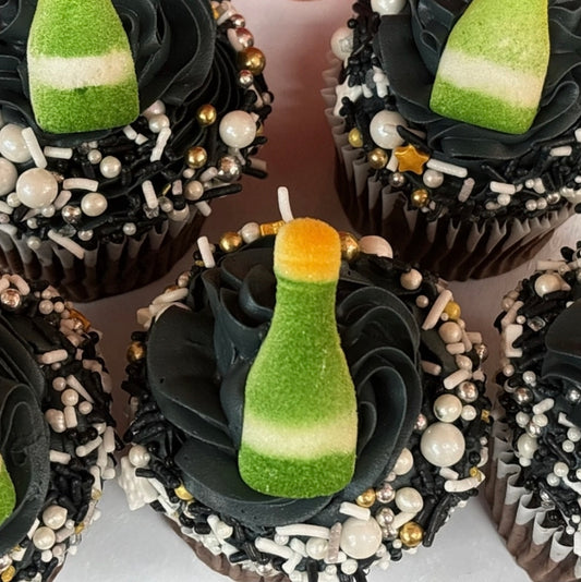 Edible Decorations Champagne Bottles 12 Count