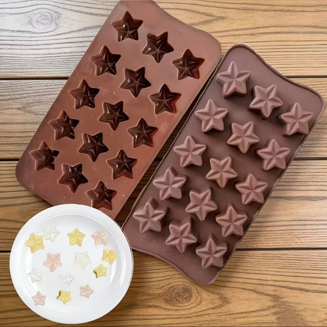 Star Shaped Silicone Mold 15 Cavity