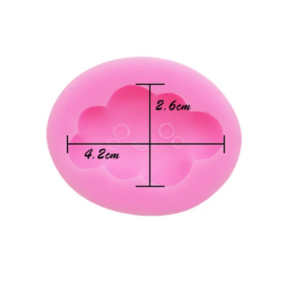 Kawaii Smiling Cloud Fondant & Gum Paste Silicone Mold