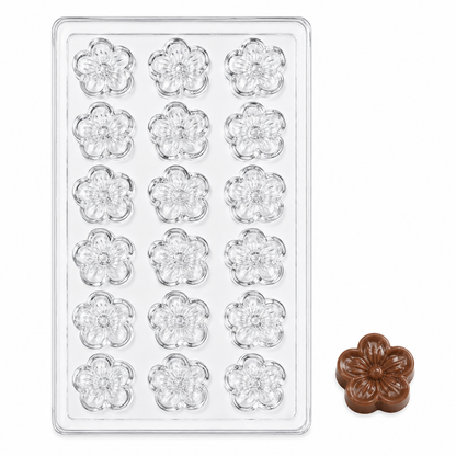 Mini 5-Petal Flower Chocolate Candy Mold – 18 Cavity