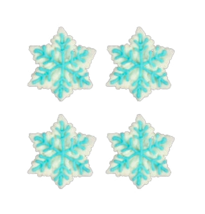 Edible Decorations Sweet Decor Snowflake 1in 6-Count