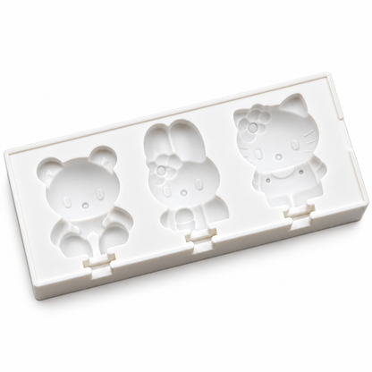 Kawaii Character Lollipop Silicone Mold – 3 Cavity