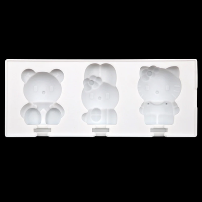 Kawaii Character Lollipop Silicone Mold – 3 Cavity
