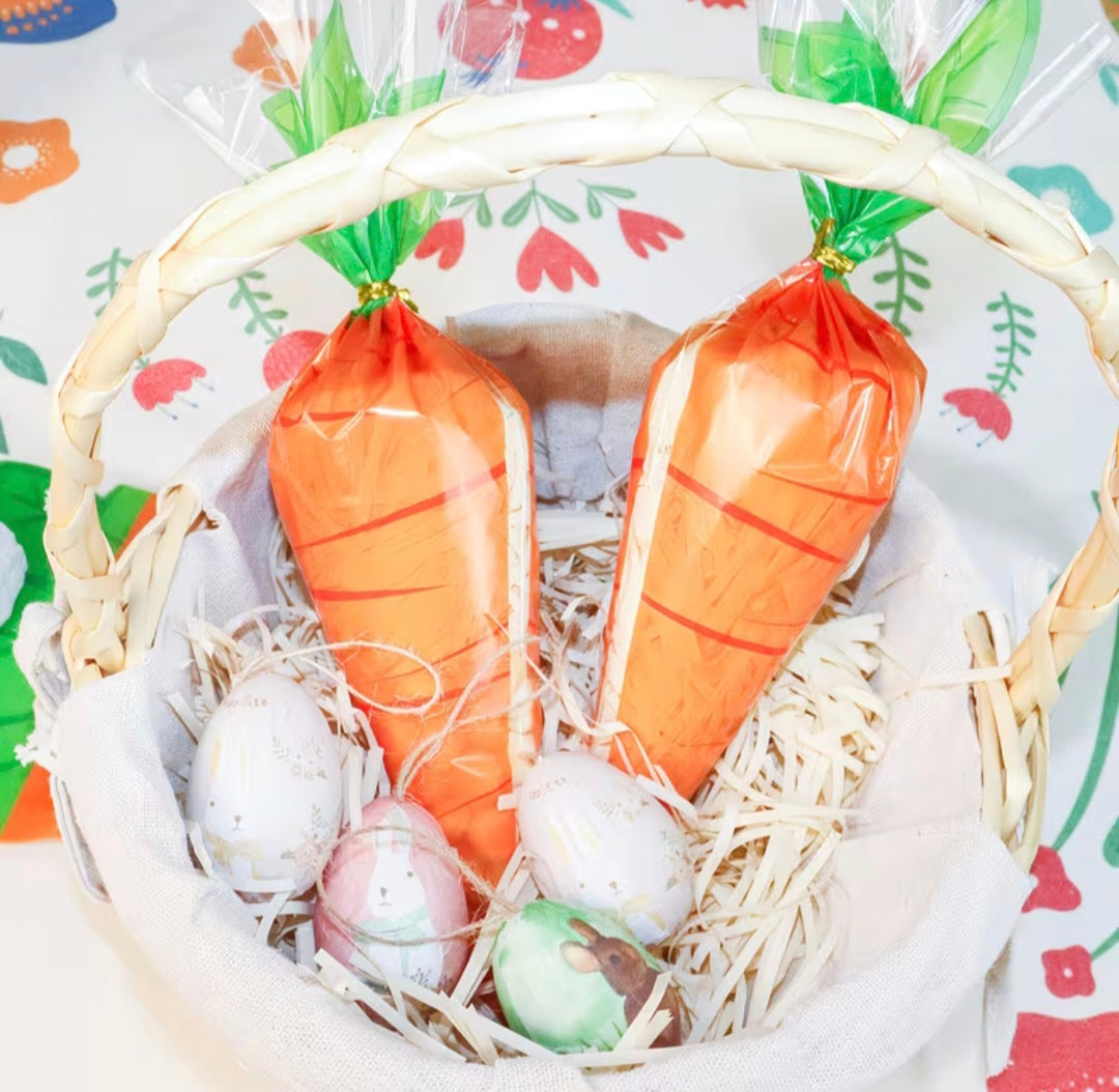 Easter Carrot Cone Bags 20 Count