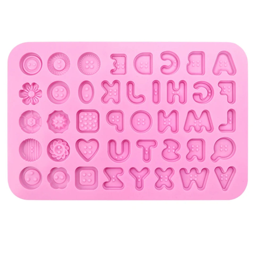 Alphabet & Assorted Shapes Silicone Chocolate Mold