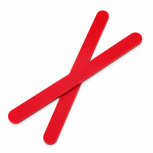 Acrylic Cakesicle & Popsicle Sticks Red – 12 Count