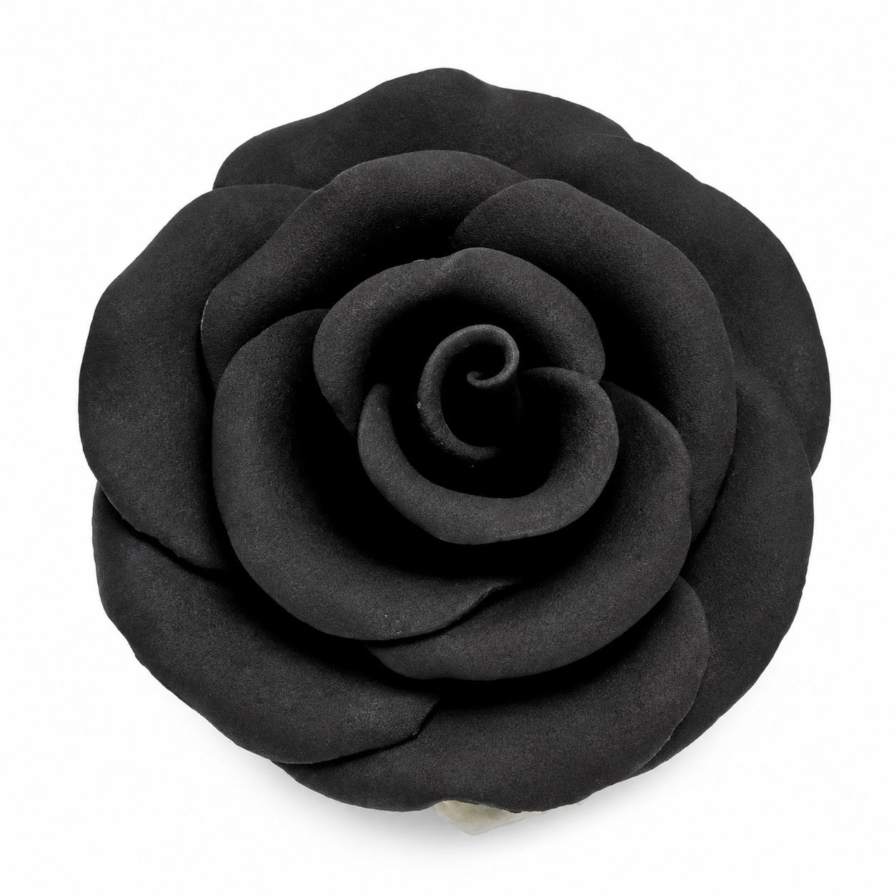 Black Rose XL Gum Paste Flower 3in 1-Count Cake Decoration Gumpaste Rose