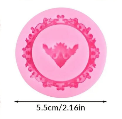 Circle Frame Silicone Mold Fondant & Chocolate Cake Decoration Mold