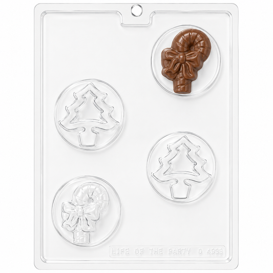 Life Of The Party Candy Cane & Tree Oreo Mold