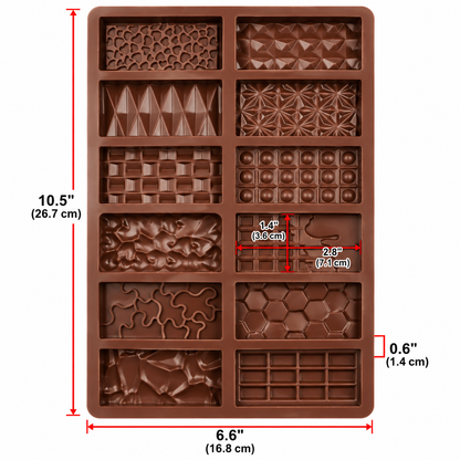 Mini Chocolate Bar Mold – 12 Cavity