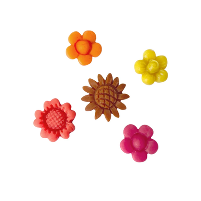 Assorted Wildflower Fondant & Gum Paste Silicone Mold – 5 Flowers
