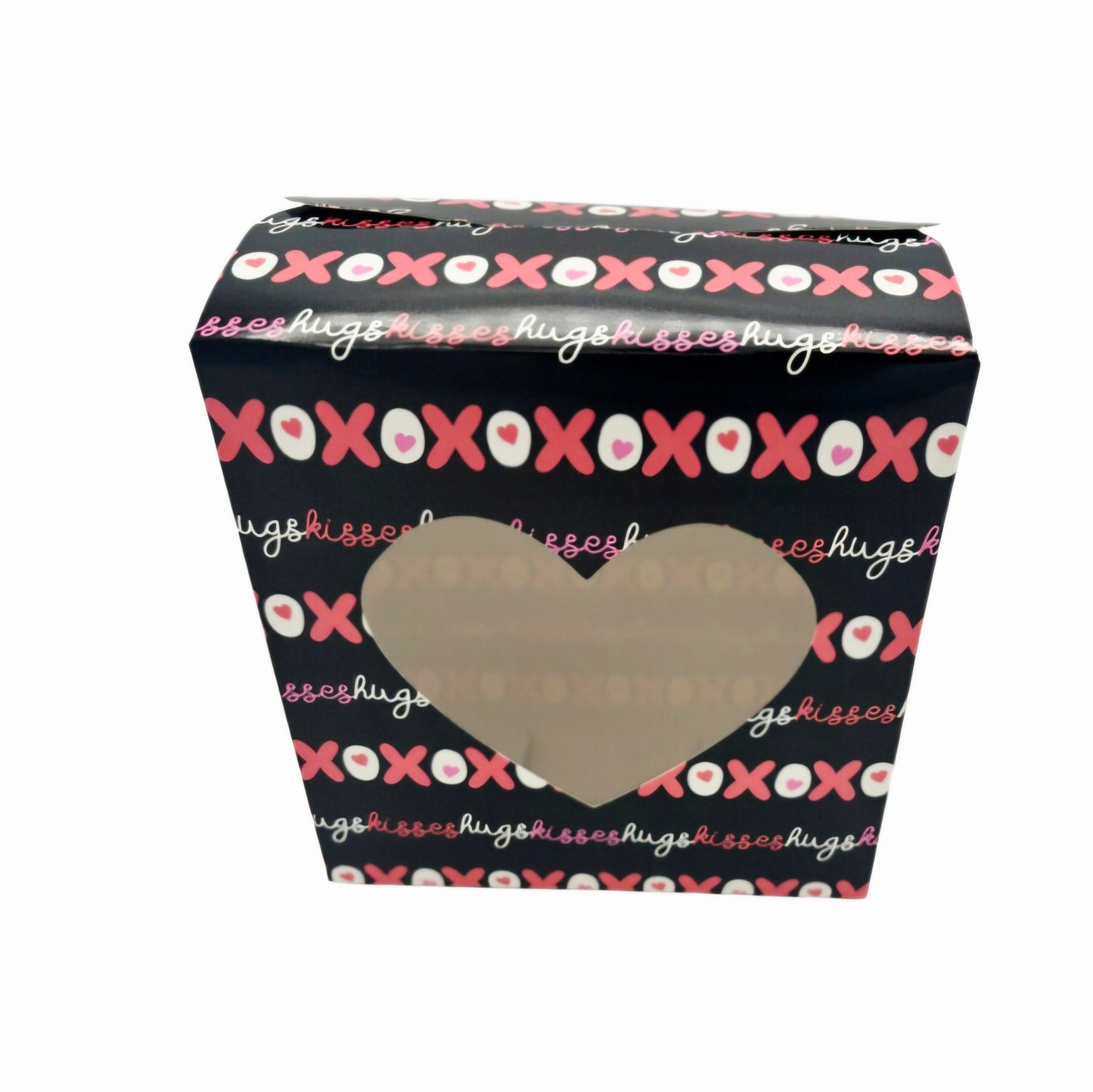 Valentine’s Day Heart Window Treat Boxes – Assorted Designs (6-Count)