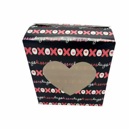 Valentine’s Day Heart Window Treat Boxes – Assorted Designs (6-Count)