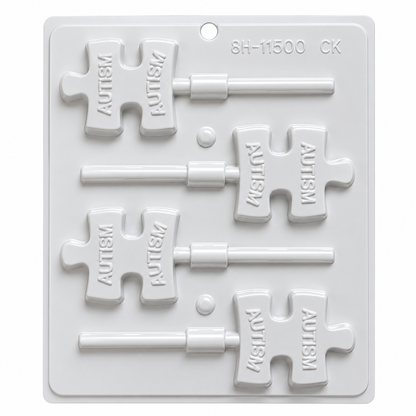Hard Candy Mold Austism Sucker