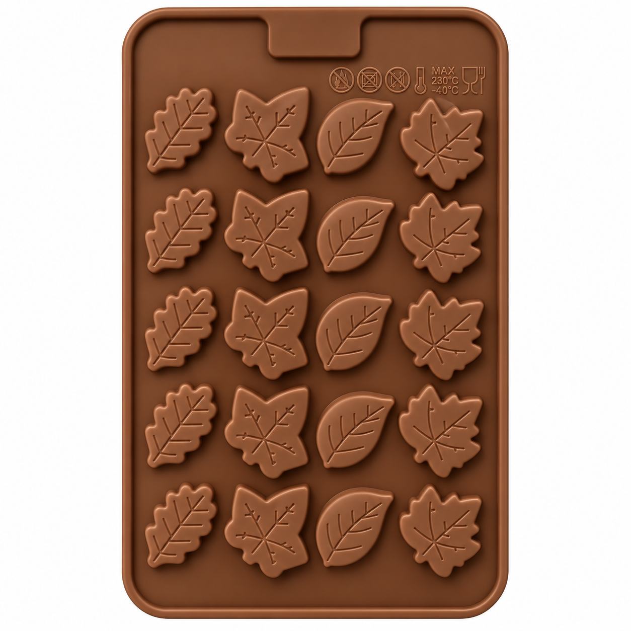 Fall Leaves Assorted Styles Silicone Chocolate Mold – 24 Cavity