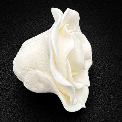 White Gum Paste Rose | White Rose Gumpaste Wedding Cake Decoration 2.5in