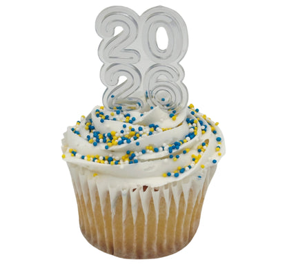 Royal Blue Yellow White Graduation Nonpareil Mix