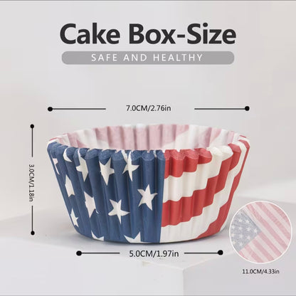 4th Of July Cupcake Liners  75 Count
