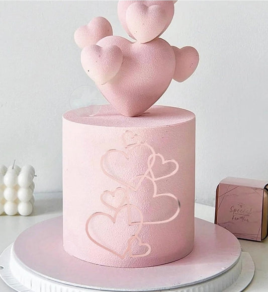 Hearts Cake Topper