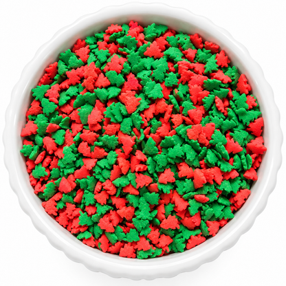Red & Green Christmas Tree Confetti Sprinkles
