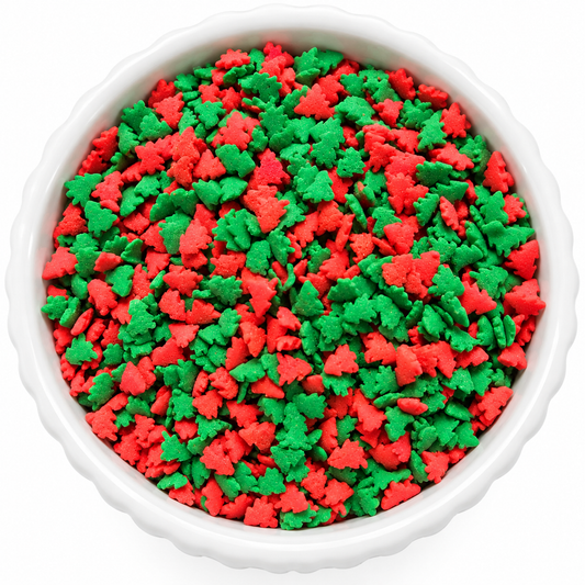 Red & Green Christmas Tree Confetti Sprinkles