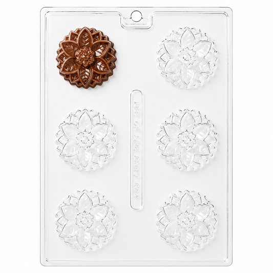 Poinsettia Cookie Mold Christmas Mold for Dipped Oreos