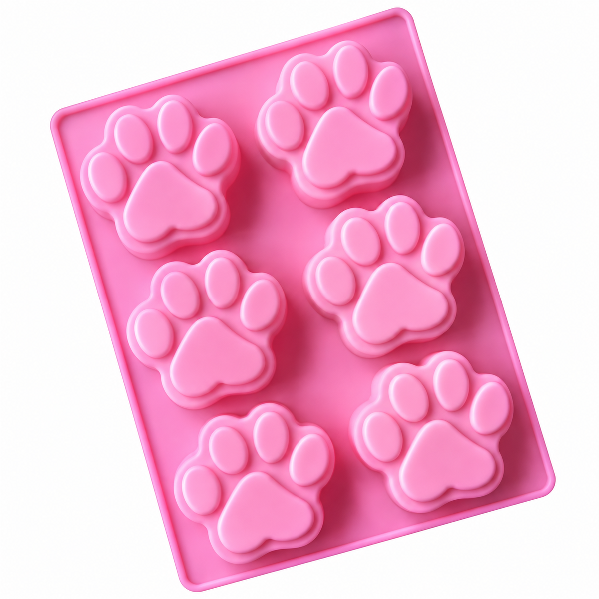 Paw Print Silicone Chocolate Mold – 6 Cavity