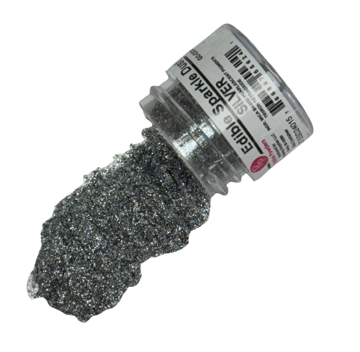 Edible Sparkle Dust Silver .25 Oz