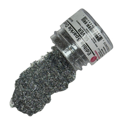 Edible Sparkle Dust Silver .25 Oz