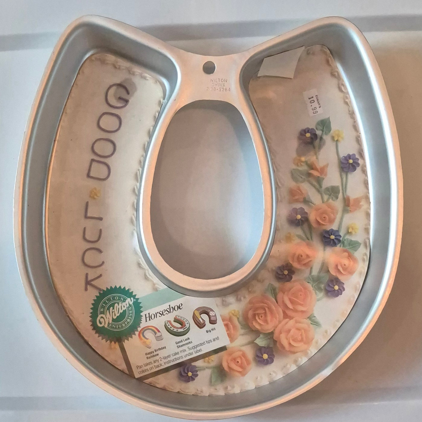 Wilton Horseshoe Cake Pan Good Luck Aluminum New w/ Insert Vintage