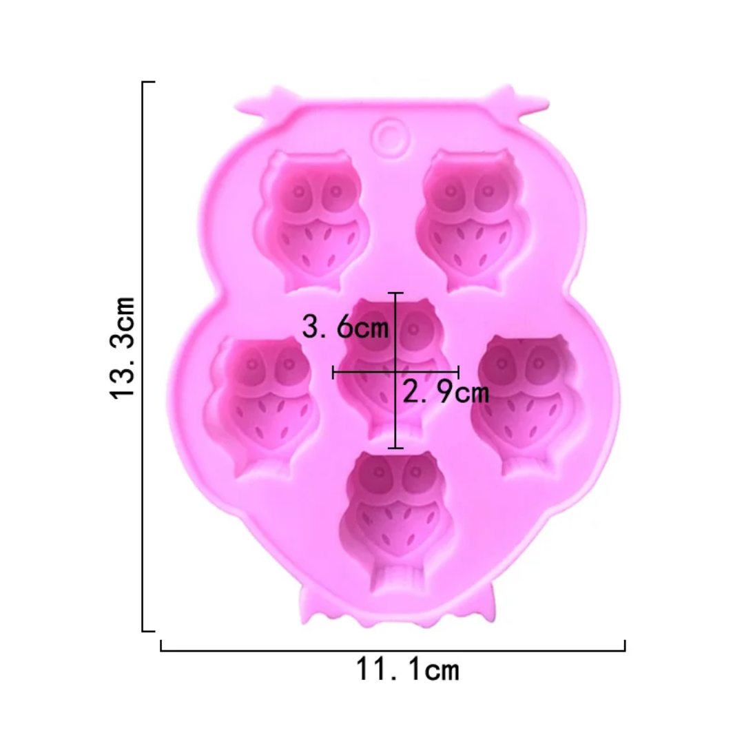 Owl Silicone Chocolate Mold – 6 Cavity