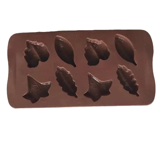 Assorted Fall Leaves Silicone Chocolate Mold – 8 Cavity