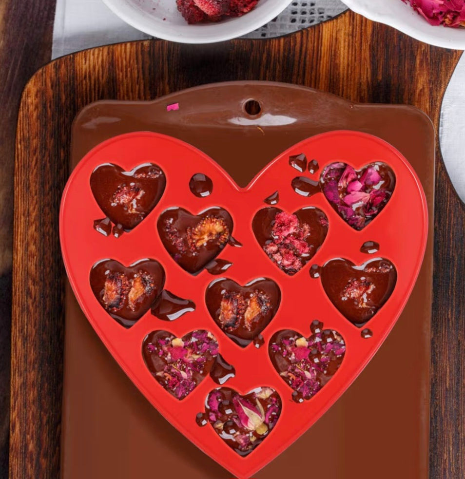 Valentine Heart Bite Sized Chocolate Silicone Mold